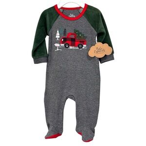 Holiday Christmas Truck NWT 3 months Boys playsuit Baby essentials